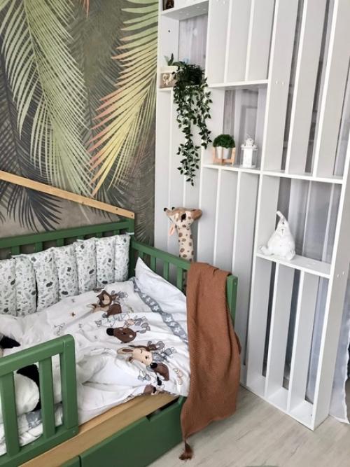 Добавили немного джунглей в детскую для нашего юного искателя приключений. 03