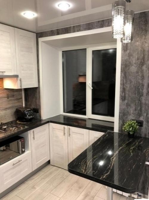 Вот таким образом мы интерьер своей старой кухни обновили. 01