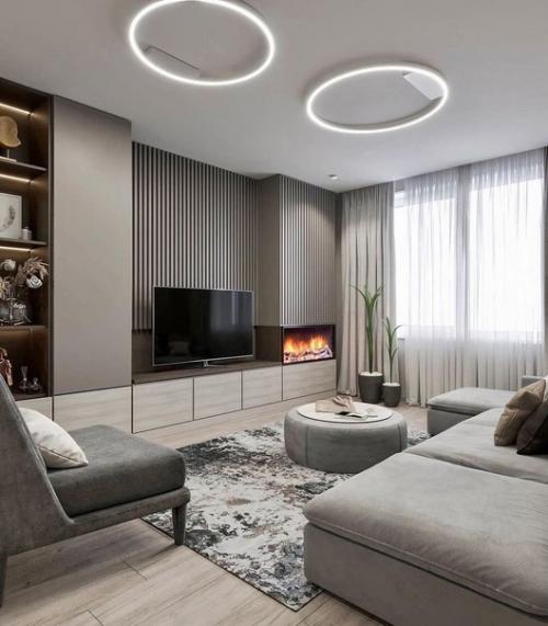 Дизайн подбирали просмотрев кучу вариантов в интернете, пришли к выводу, что нужно оформлять квартиру именно в таком виде. 08