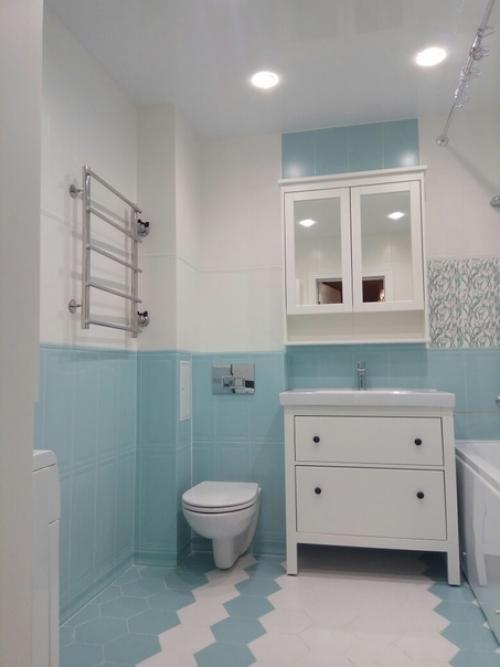 Моя ванная комната в нежно голубом цвете. 06