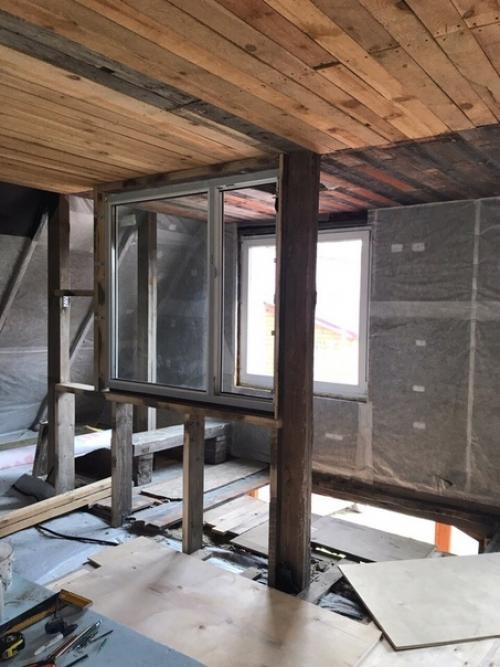 Такой вот ремонт мы у себя на мансарде сделали. 01