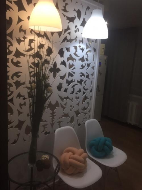 Хочу вам показать, какую перегородку сделал из фанеры на кухню муж. 03