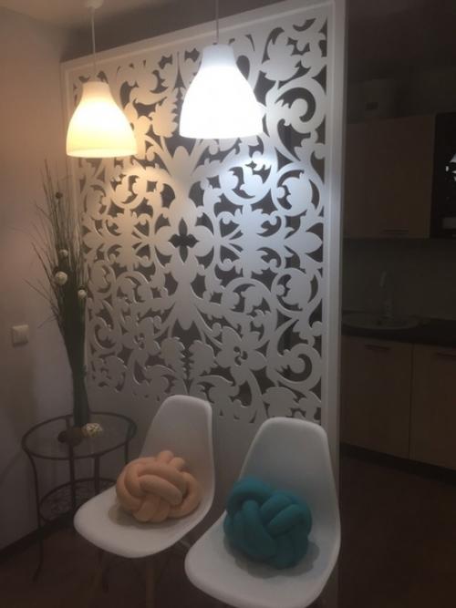 Хочу вам показать, какую перегородку сделал из фанеры на кухню муж. 05