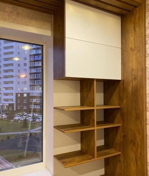 Показываю часть комнату, какую идею мы применили к зоне окна. 07