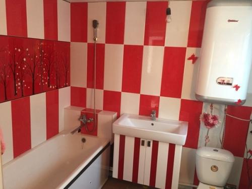 Вот так оформили ванную комнату.