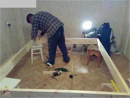 Показываю процесс, как я делал нам кровать в спальную комнату. 01