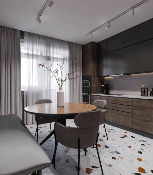 Дизайн подбирали просмотрев кучу вариантов в интернете, пришли к выводу, что нужно оформлять квартиру именно в таком виде. 06