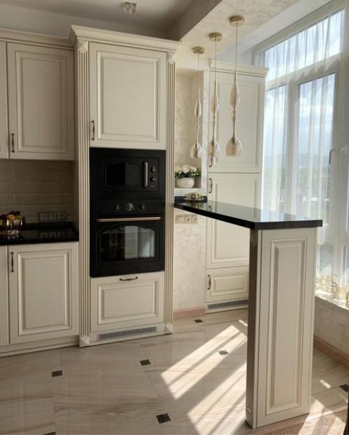 Нашла на просторах сети интерьер кухни, который очень приглянулся, ну и решили, что у меня в квартире будет точно такая же кухня.