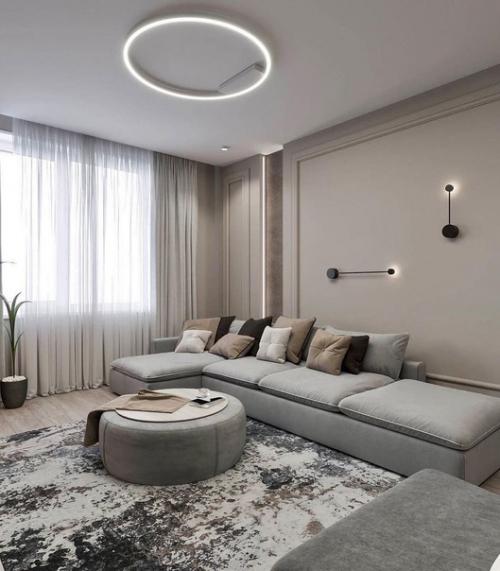 Дизайн подбирали просмотрев кучу вариантов в интернете, пришли к выводу, что нужно оформлять квартиру именно в таком виде. 01