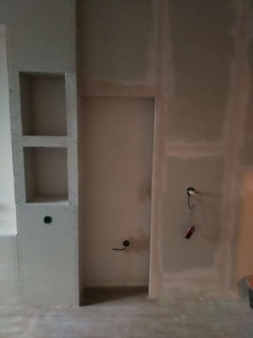 Показываю, как я сделал тв зону в квартире. 05