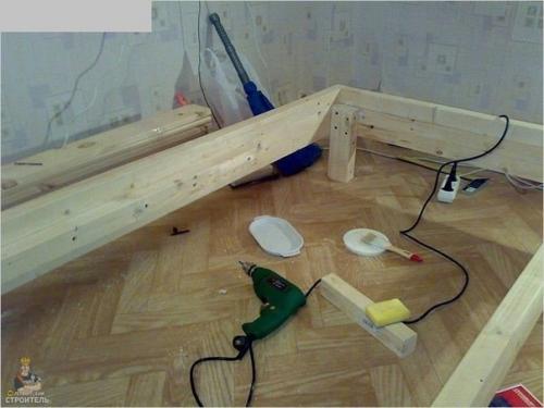 Показываю процесс, как я делал нам кровать в спальную комнату. 04