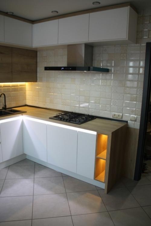 Кухня от нашего подписчика: работы было много, выполнялся ремонт по дизайн - проекту. 02