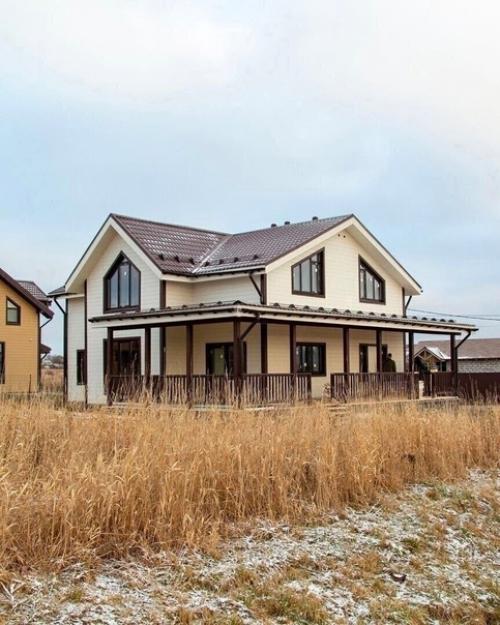 Симпатичный загородные двухэтажный домик, планировка прилагается. 03