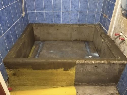 Ванная своими руками из бетона.