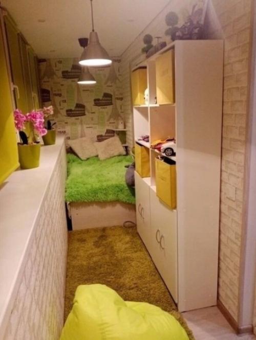 Живём с однушке семьёй из трёх человек, решили что у дочки должно быть личное пространство. 01