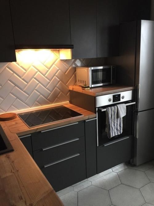 Давно мечтали обновить кухня, и очень хотелось в тёмном цвете. 01