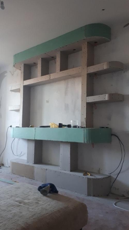 Закончил оформление тв - зоны. 03