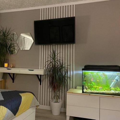 Вот так оформили себе спальную комнату. 03