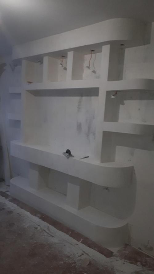 Закончил оформление тв - зоны. 02