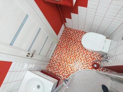 Вот в таком необычном стиле оформил санузел. 03