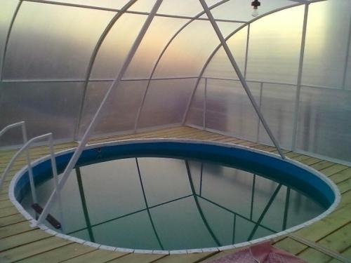 Жена с детьми давно просили, чтобы поставил бассейн на участке. 09