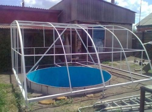 Жена с детьми давно просили, чтобы поставил бассейн на участке. 05