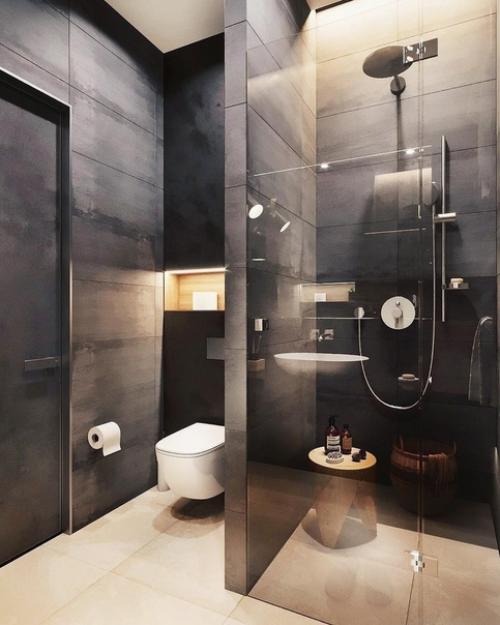 Стильный дизайн санузла.