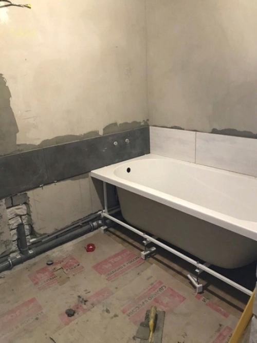 Ну вот, наш ремонт ванной комнаты.