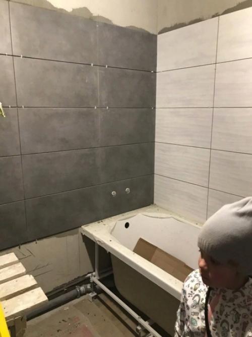 Ну вот, наш ремонт ванной комнаты. 01