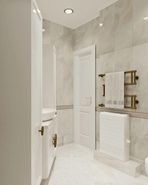 Ванная комната в светлых тонах. 02