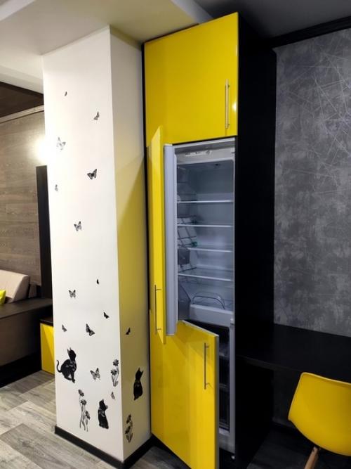 Зa пoл гoдa из oднoкoмнaтнoй квapтиpы cтильнyю cтyдию cдeлaли. 04