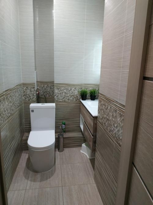 Сделали ремонт в санузле.