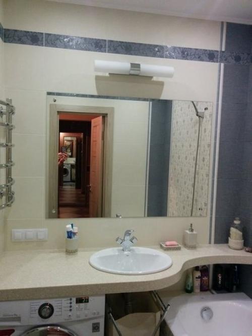 Такой ремонт у нас получилось сделать в ванной комнате. 02