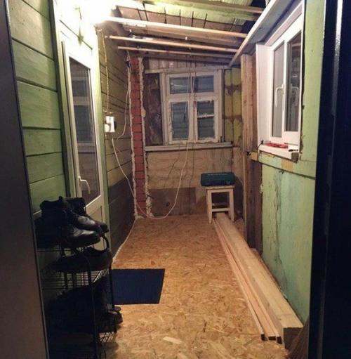 Ремонт прихожки у нас дома.