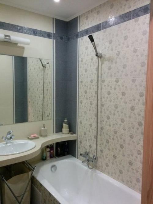 Такой ремонт у нас получилось сделать в ванной комнате. 03