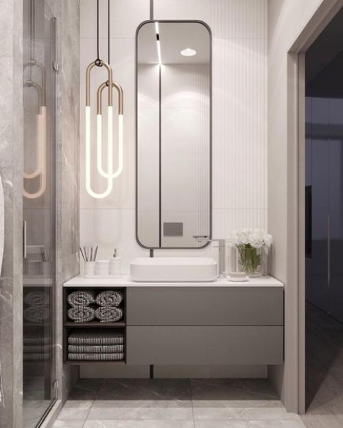 Стильный дизайн - проект санузла. 01