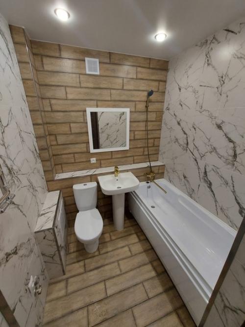 Такая отделка у нас в квартире новостройке вышла.