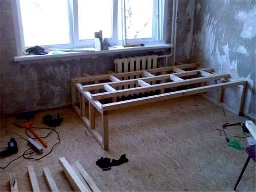 Кухня на даче.  До и после.