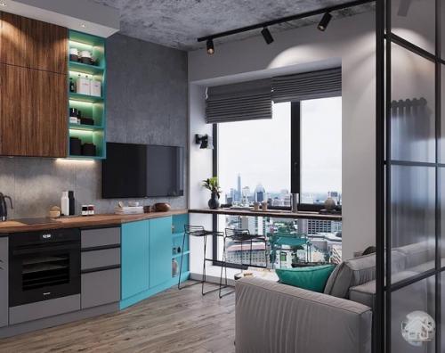 Лофт - стиль предлагает невероятные возможности для создания интерьера с интересными деталями. 03