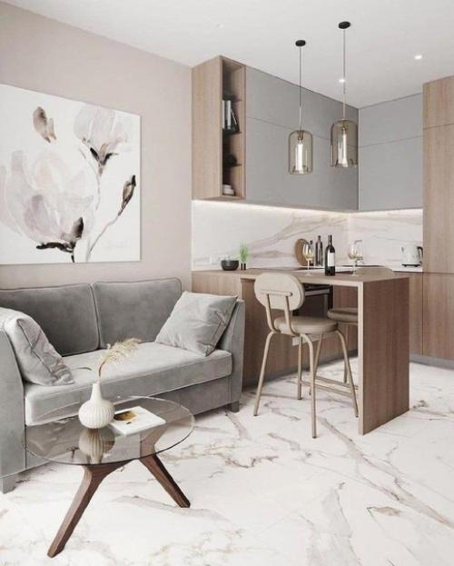 Эта прекрасная однушка с атмосферой уюта и гармонии. 05