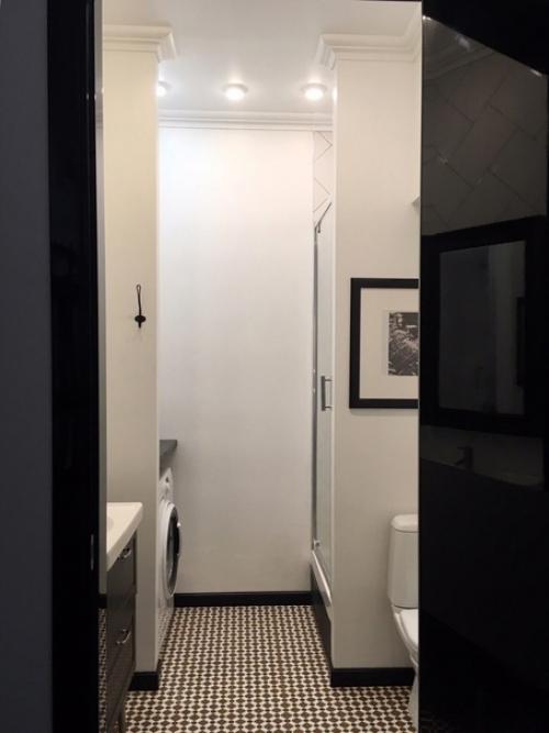 Вот мой санузел, 2 м 2. ремонт сделали по советам опытного дизайнера. 01