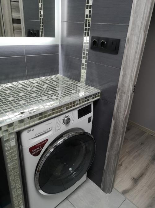 Объединили ванную комнату с санузлом в одно помещение. 03