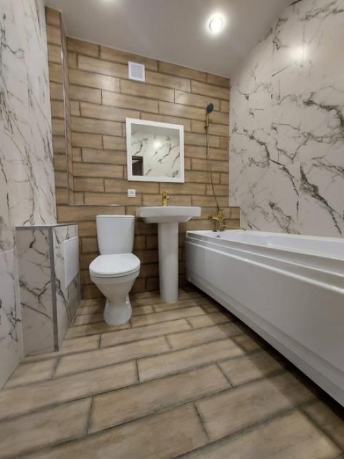 Такая отделка у нас в квартире новостройке вышла. 01