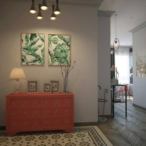 Зонирование в однокомнатной квартире. 06