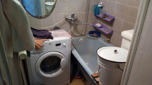 Объединили ванную комнату с санузлом в одно помещение. 05