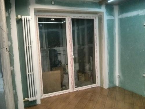 Вот таким способом мы помещение кухни и лоджию объединили. 05