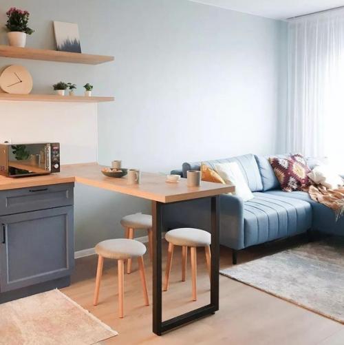 Эта квартира прекрасно оформлена в умело сочетающихся тонах спокойных цветов. 05