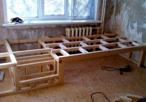 Кухня на даче.  До и после. 01