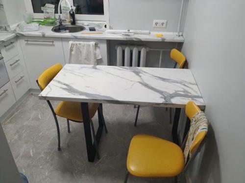 Моя кухня, все в белом, чтобы было светло в помещение. 01