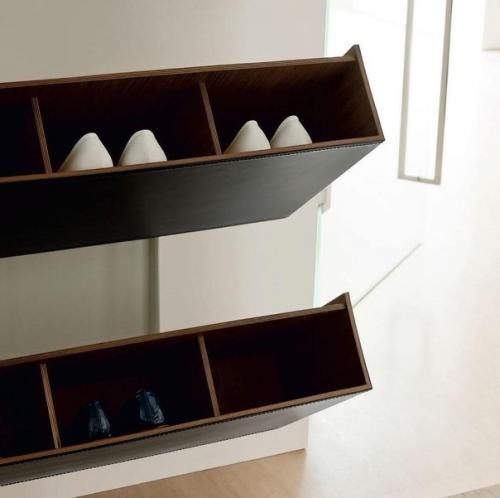 Великолепные полочки для обуви в прихожей на современный лад. 03